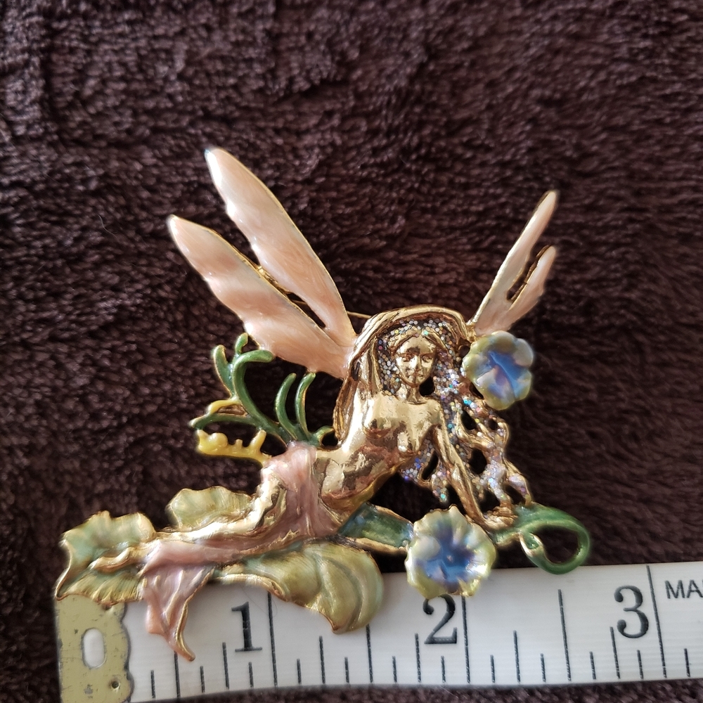 Vintage Kirk's Folly Morning Glory Brooch - Picture 9 of 10
